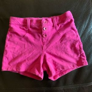 Girls pink shorts